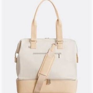 BEIS The Convertible Mini Weekender in Beige